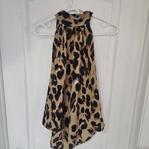 Leopard Print Halter Ladies Top
